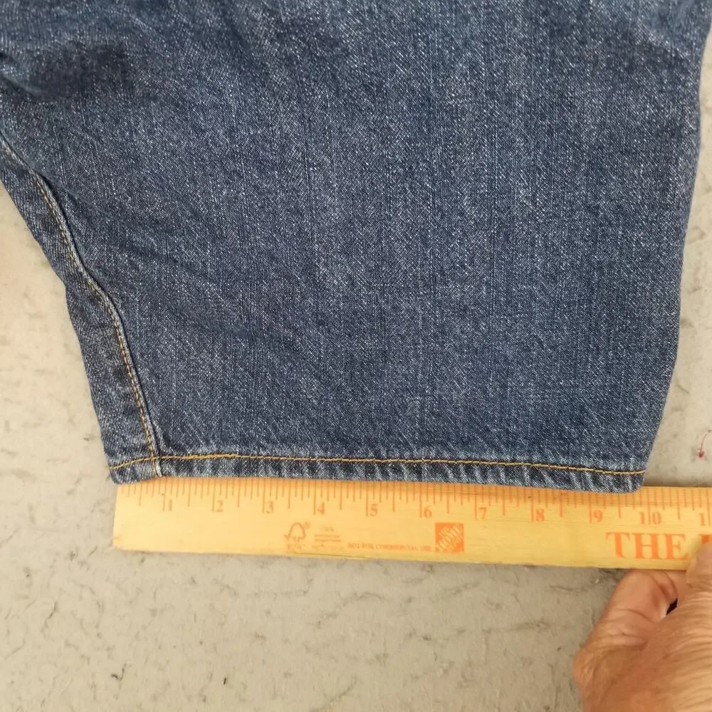 Levis 505 Denim Shorts Mens 38‎ Blue Regular Fit Bermuda 11 Inseam Casual